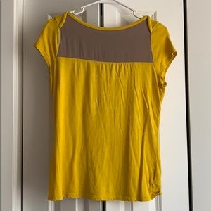 yellow tee
